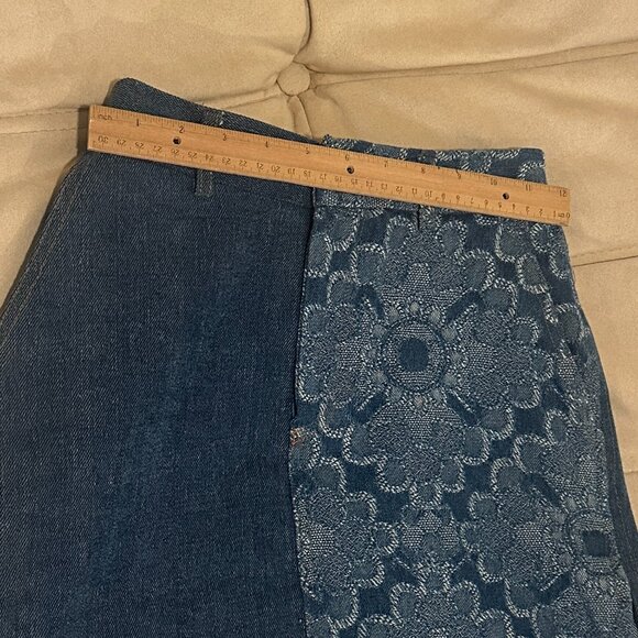 Sundae School Maxi Patchwork Jean Skirt - Picture 4 of 5